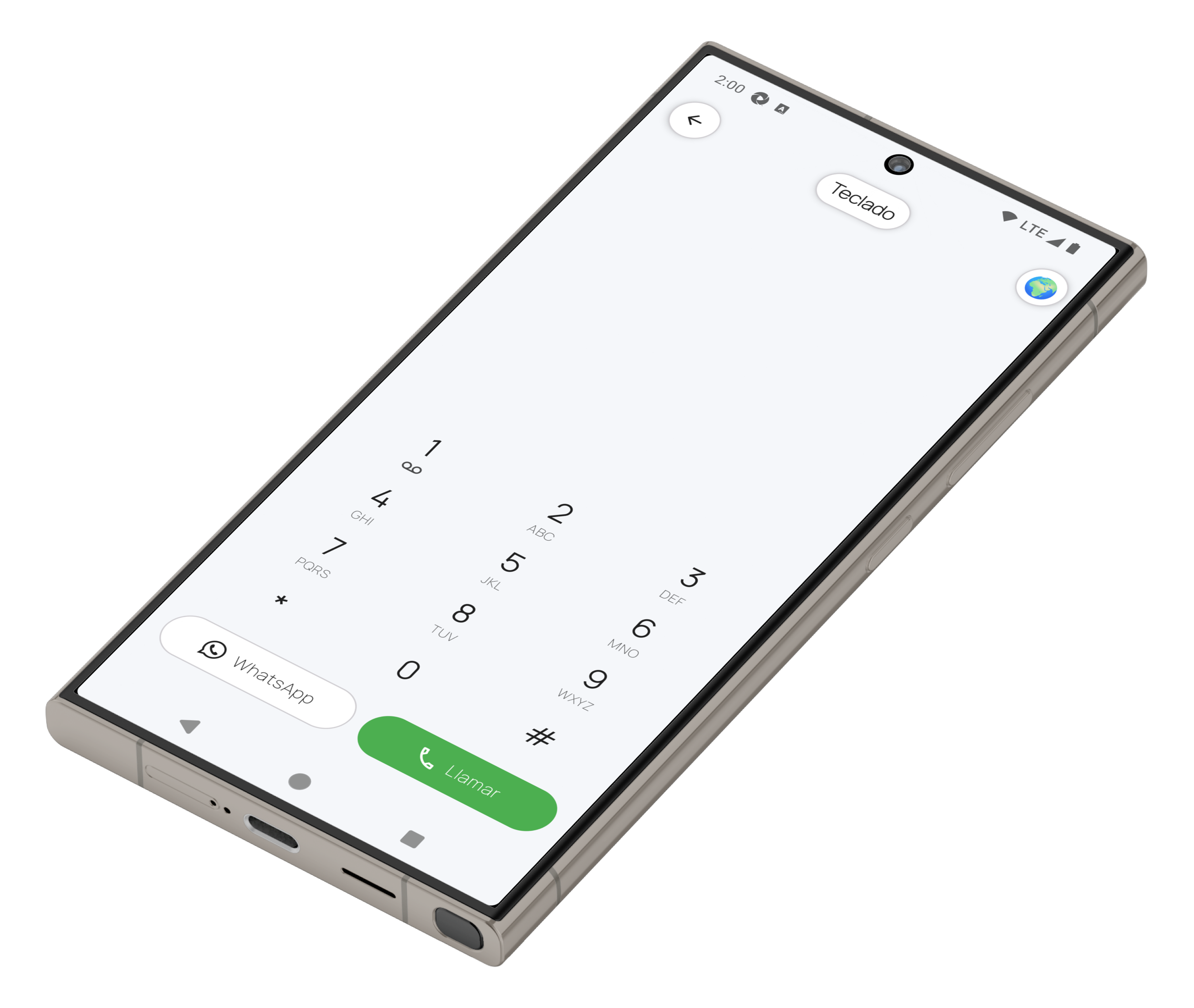 Fun Phone – Smart dialer – landscape view