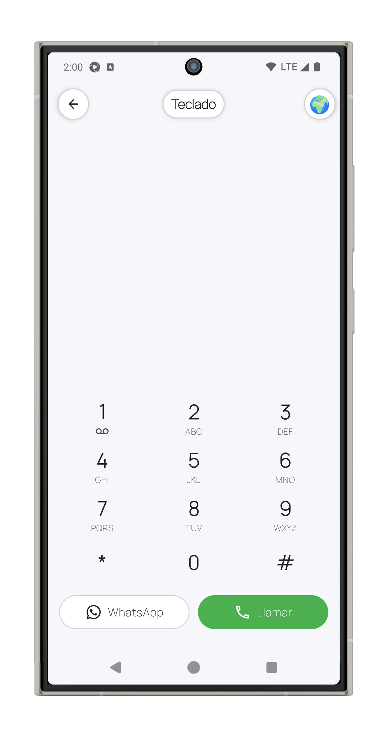 Fun Phone – Smart dialer – portrait view